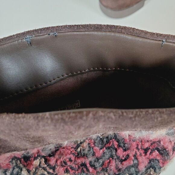 Toms Women's Suede Boots Size 9 Brown Slouchy Sweater Knit Mid-Calf Boho Serra - Picture 10 of 11
